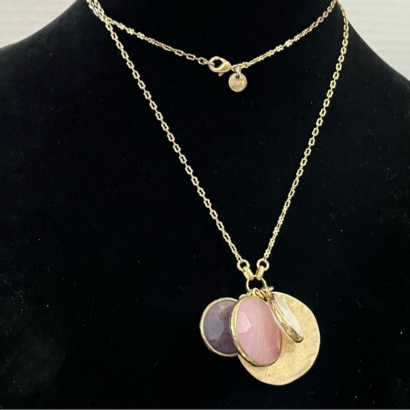 Lot of 16 Vintage Mixed Jewelry Items Purple/Blue/Grey Glass Stones Acrylic Etc - Picture 11 of 17